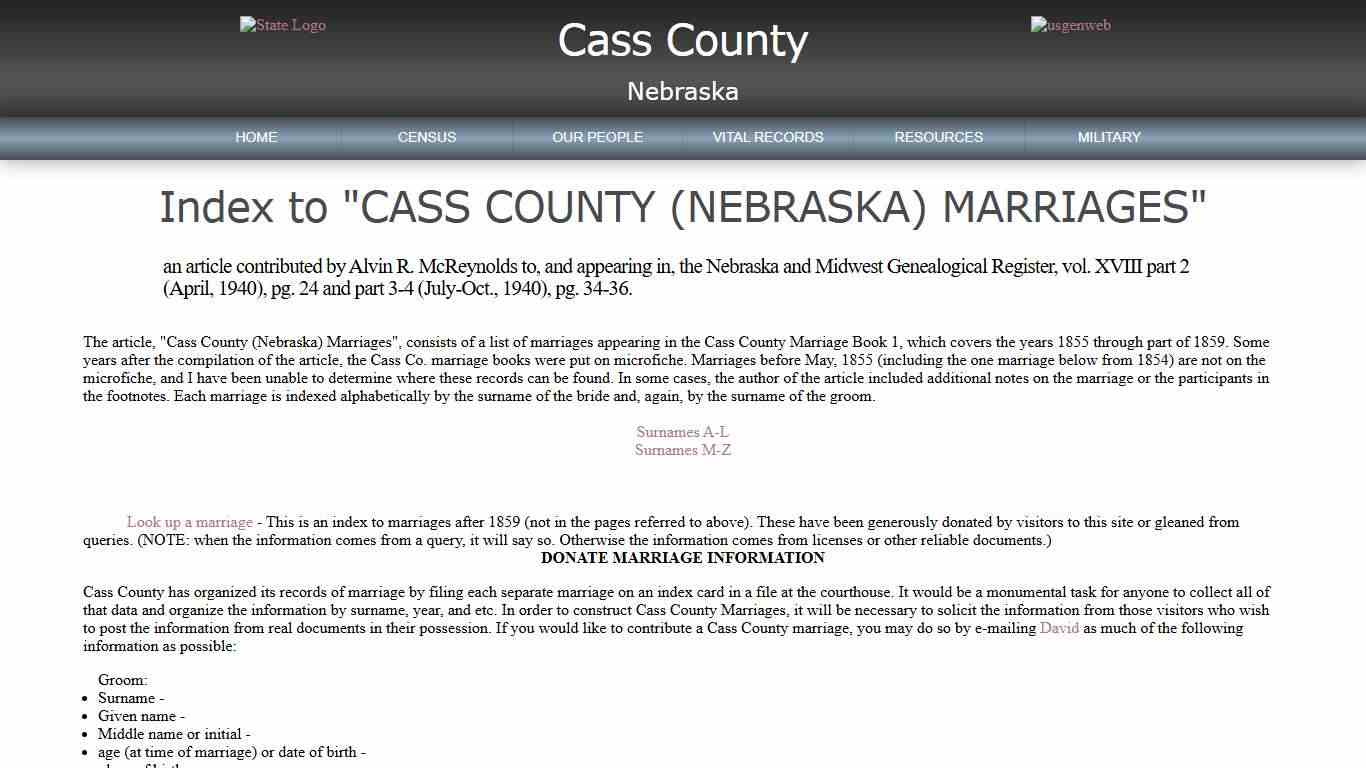 Welcome to Cass County